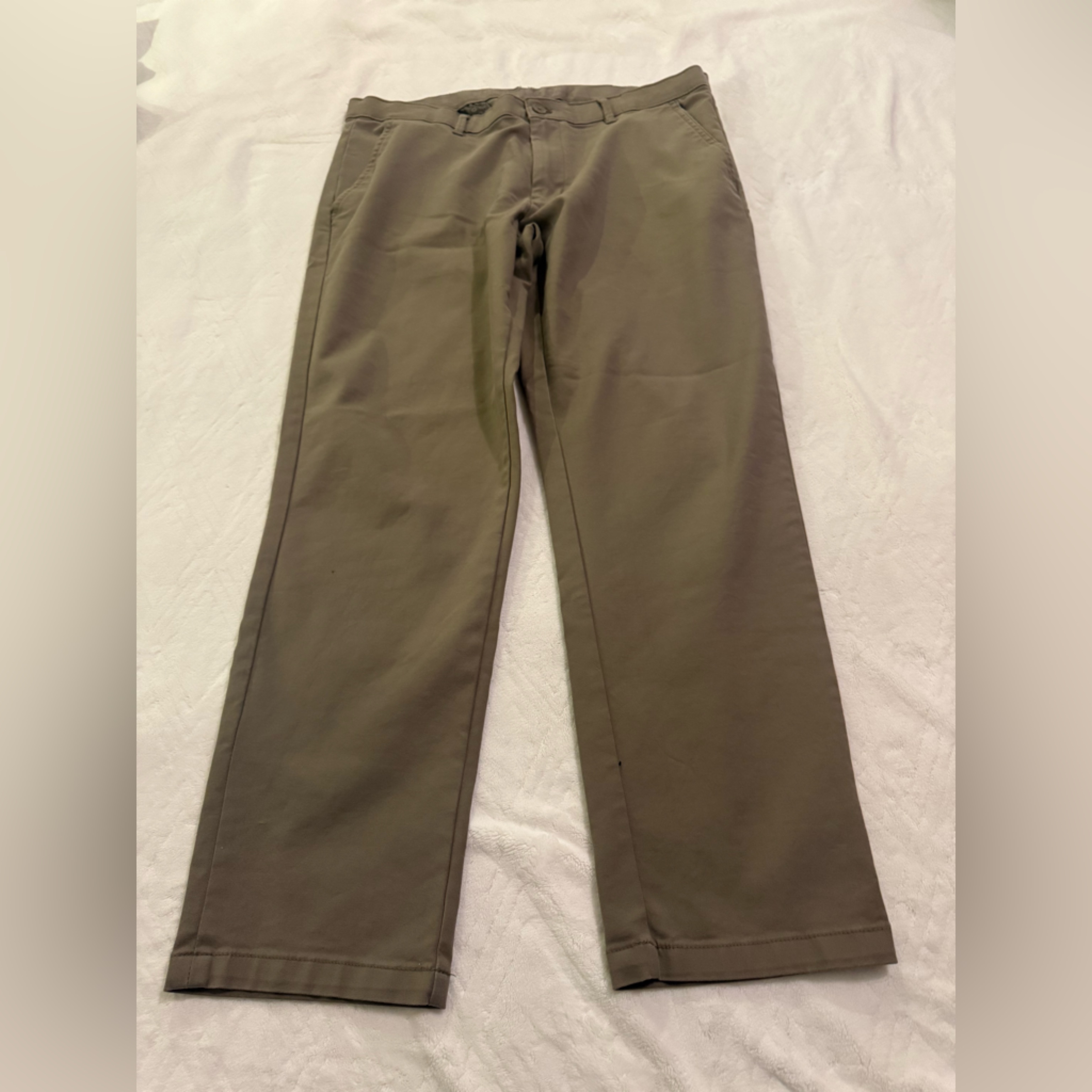 Copper & Oak Men’s Olive Brown Wide Leg Pants 38x32